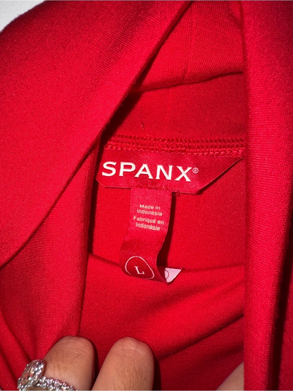 SPANX Red Turtleneck Long Sleeve Tunic - Picture 3 of 3